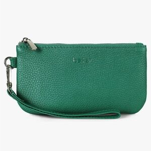 befen Green Leather Coin Pouch Purses Change Holder Wallet Card Slots